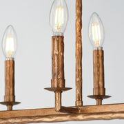 Maxim 21848EG Martel 8 Light Linear Chandelier | Etruscan Gold