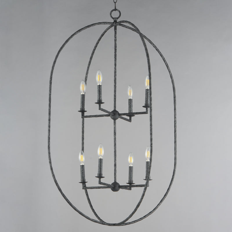 Maxim 21849BS Martel 8 Light Pendant | Blacksmith
