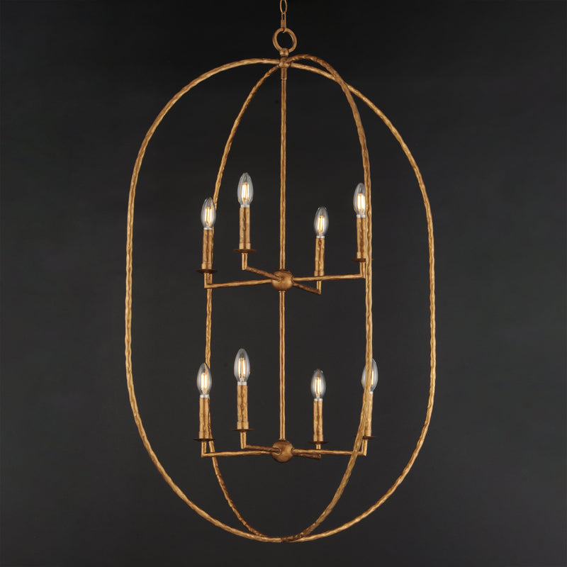 Maxim 21849EG Martel 8 Light Pendant | Etruscan Gold
