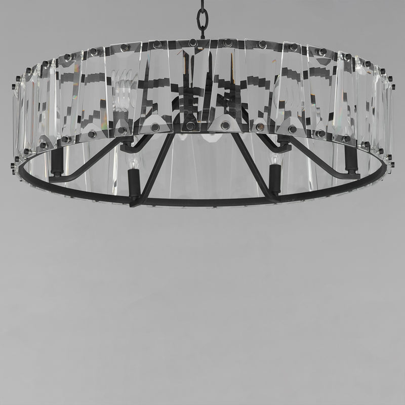 Maxim 21866BCBK Odeon 6 Light Chandelier | Black