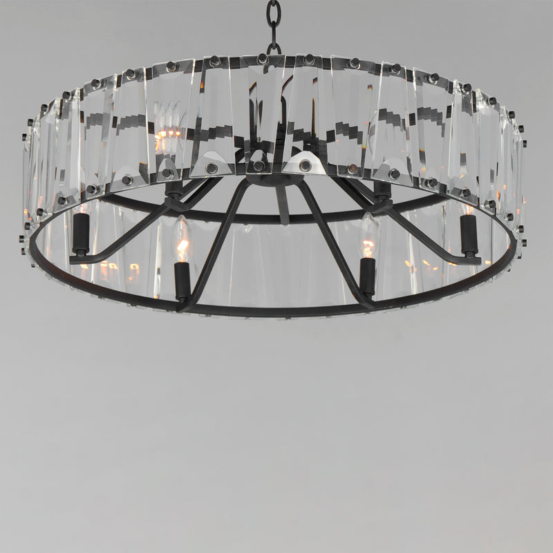 Maxim 21866BCBK Odeon 6 Light Chandelier | Black