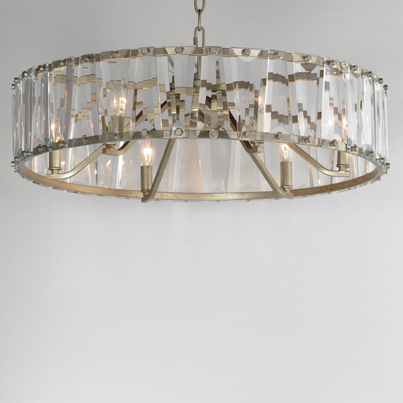 Maxim 21866BCGS Odeon 6 Light Chandelier | Golden Silver