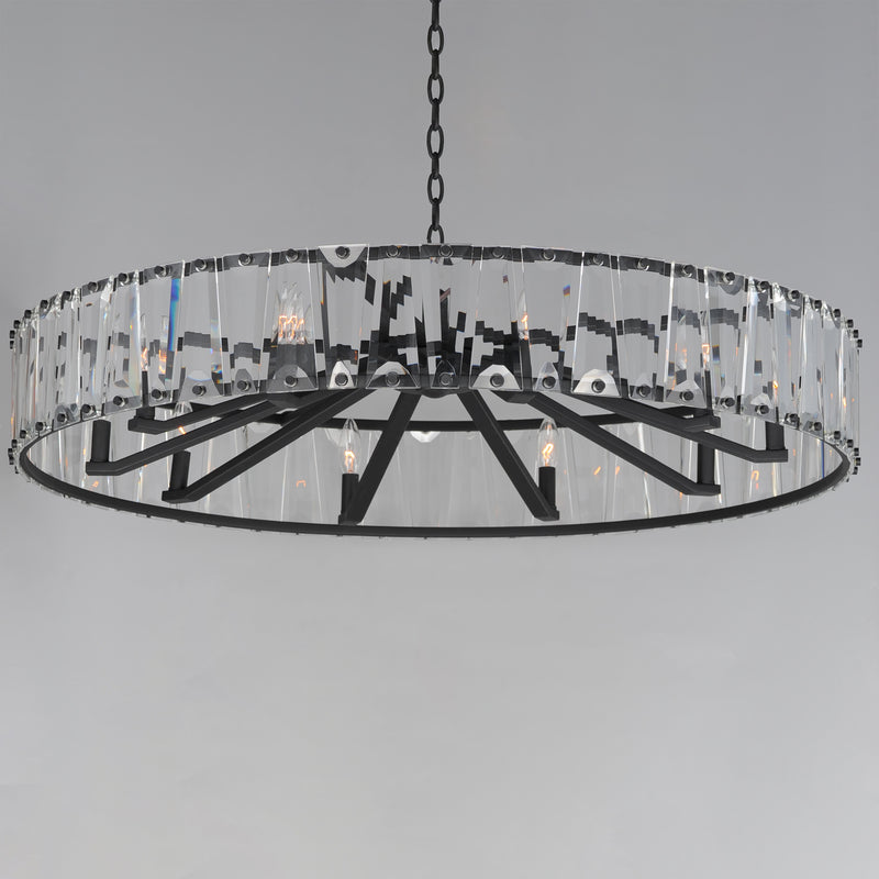Maxim 21869BCBK Odeon 10 Light Chandelier | Black
