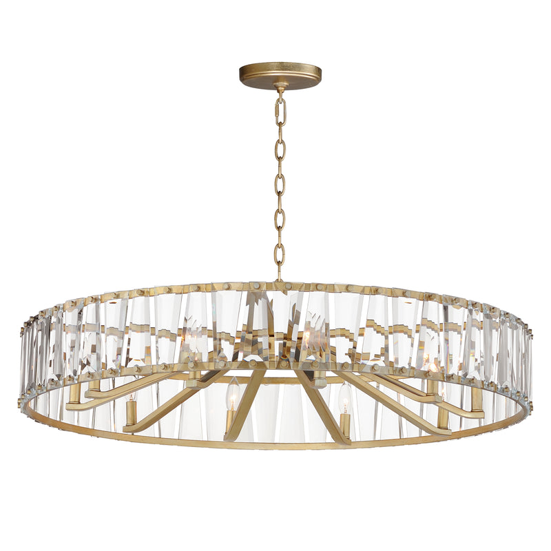 Maxim 21869BCGS Odeon 10 Light Chandelier | Golden Silver