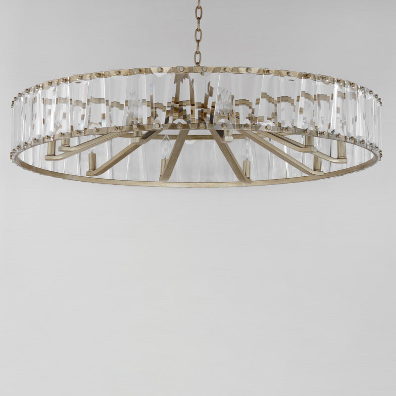 Maxim 21869BCGS Odeon 10 Light Chandelier | Golden Silver