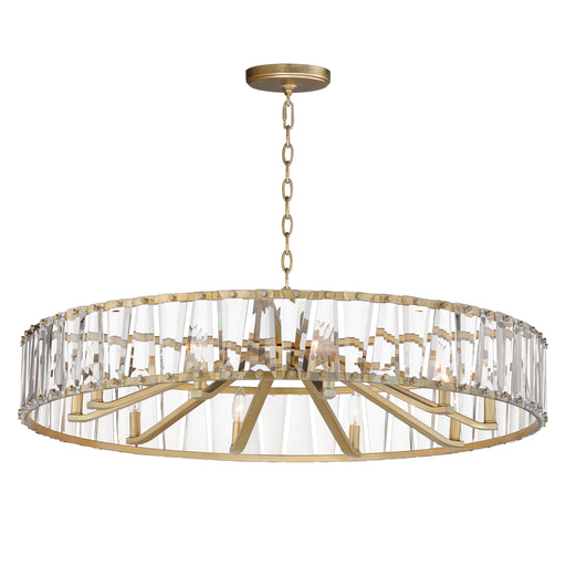 Maxim 21869BCGS Odeon 10 Light Chandelier | Golden Silver