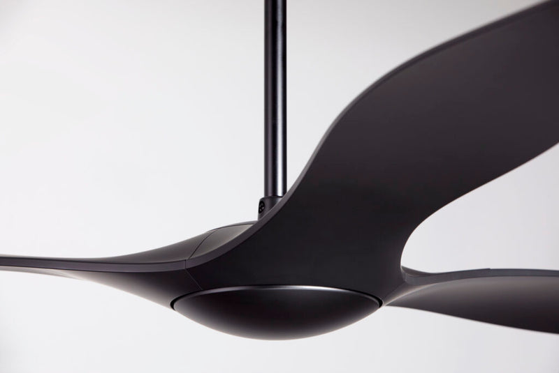 Modern Fan Company IC/Brisa DC 56" Matte Black Ceiling Fan with Remote Control