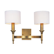 Maxim 22379OMNAB Fairmont 2 Light Wall Sconce | Natural Aged Brass