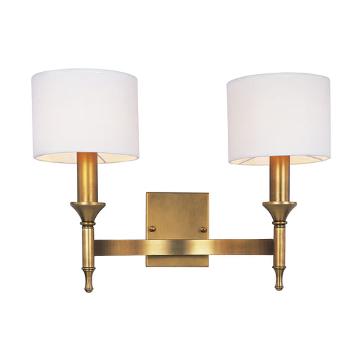 Maxim 22379OMNAB Fairmont 2 Light Wall Sconce | Natural Aged Brass