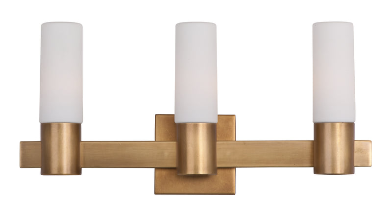 Maxim 22413SWNAB Contessa 3 Light Bath Vanity | Natural Aged Brass