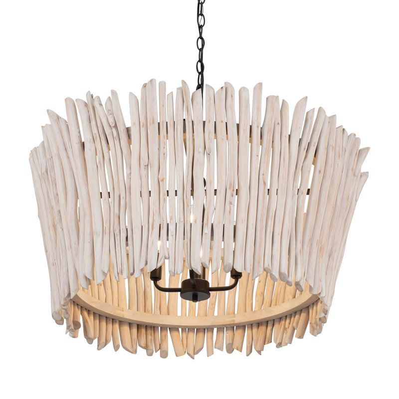 Maxim 22426WWTBZ Baywood 30" DriftWood Chandelier | Textured Bronze