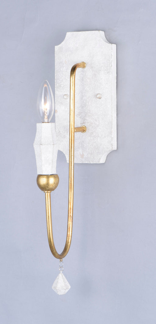 Maxim 22432CSTGL Claymore 1 Light Wall Sconce | Claystone / Gold Leaf
