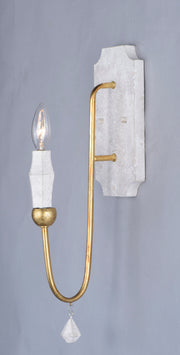 Maxim 22432CSTGL Claymore 1 Light Wall Sconce | Claystone / Gold Leaf