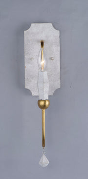Maxim 22432CSTGL Claymore 1 Light Wall Sconce | Claystone / Gold Leaf