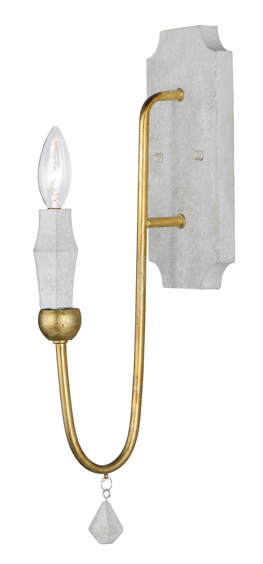 Maxim 22432CSTGL Claymore 1 Light Wall Sconce | Claystone / Gold Leaf