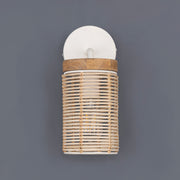 Maxim 22440NAEC Vannerie 1 Light Wall Sconce | Ecru