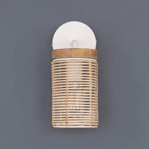 Maxim 22440NAEC Vannerie 1 Light Wall Sconce | Ecru