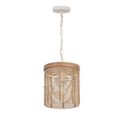 Maxim 22441NAEC Vannerie 1 Light Mini Pendant | Ecru