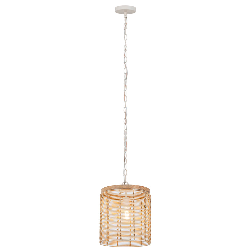 Maxim 22441NAEC Vannerie 1 Light Mini Pendant | Ecru
