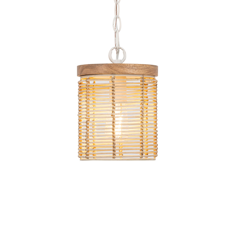 Maxim 22441NAEC Vannerie 1 Light Mini Pendant | Ecru