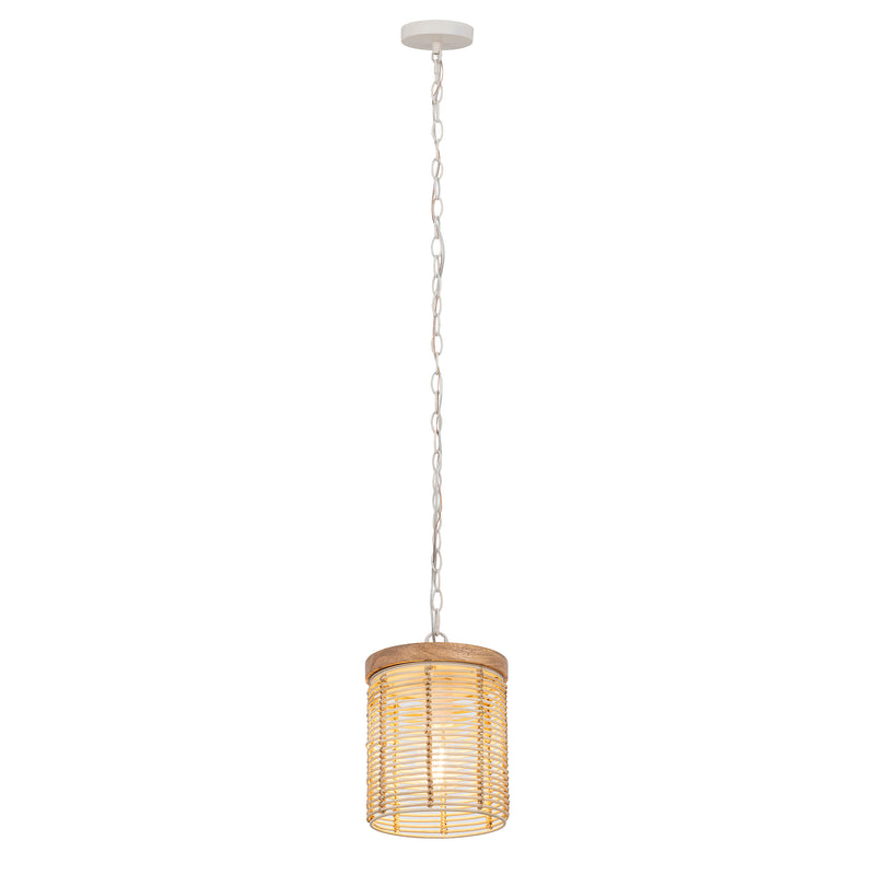 Maxim 22442NAEC Vannerie 1 Light Large Pendant | Ecru