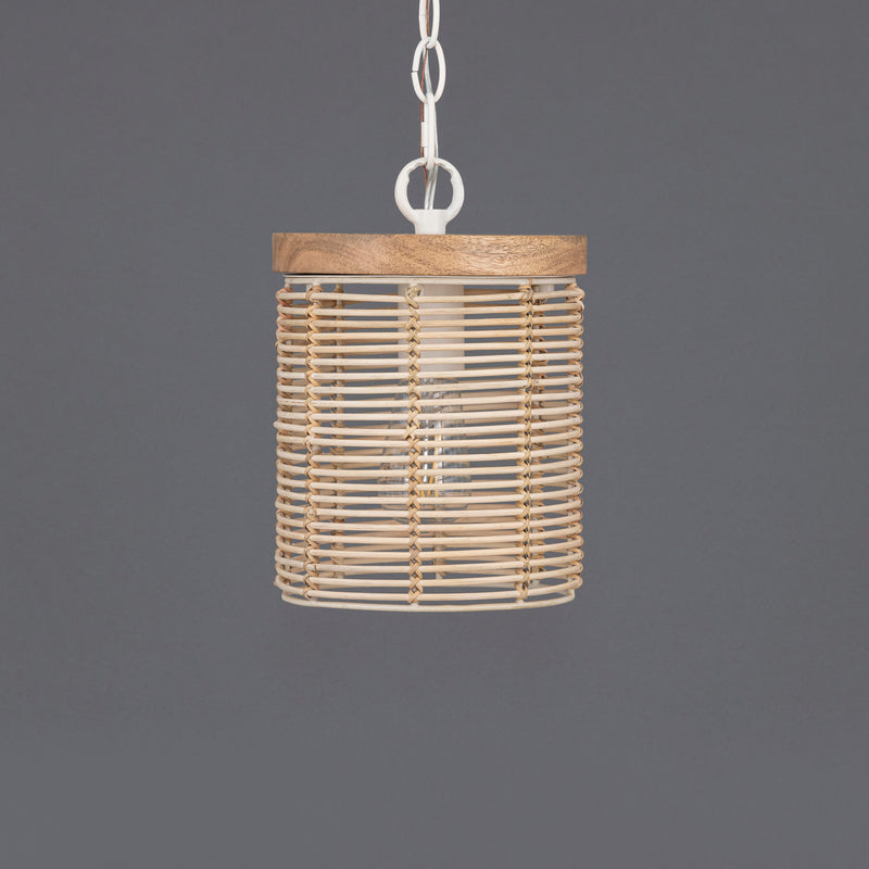Maxim 22442NAEC Vannerie 1 Light Large Pendant | Ecru