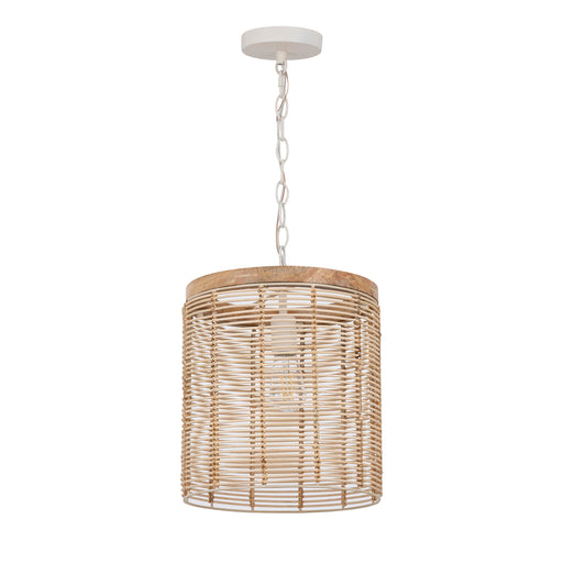 Maxim 22442NAEC Vannerie 1 Light Large Pendant | Ecru