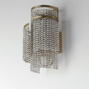 Maxim 22460WWDGS Fontaine 2 Light Wall Sconce | Golden Silver