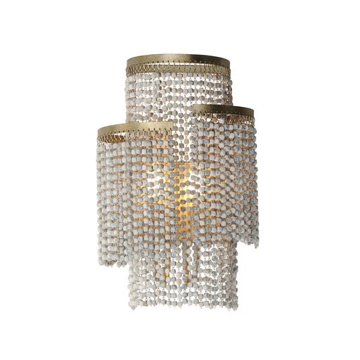 Maxim 22460WWDGS Fontaine 2 Light Wall Sconce | Golden Silver