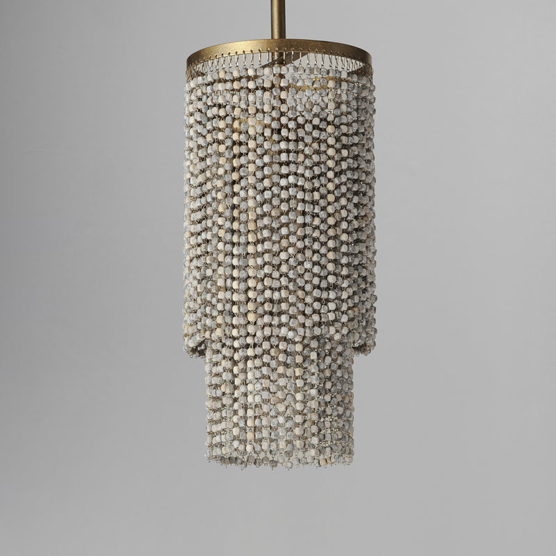 Maxim 22461WWDGS Fontaine 1 Light Pendant | Golden Silver