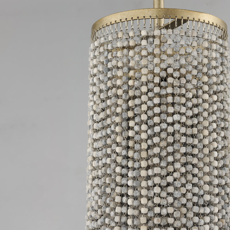 Maxim 22461WWDGS Fontaine 1 Light Pendant | Golden Silver