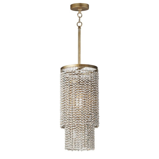Maxim 22461WWDGS Fontaine 1 Light Pendant | Golden Silver