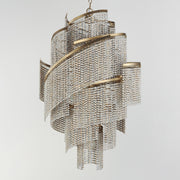 Maxim 22467WWDGS Fontaine 7 Light Chandelier | Golden Silver