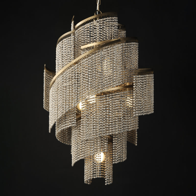 Maxim 22467WWDGS Fontaine 7 Light Chandelier | Golden Silver
