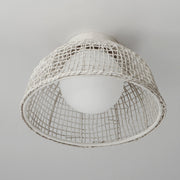 Maxim 22470WWT Cestino 1 Light Flush Mount | Weathered White