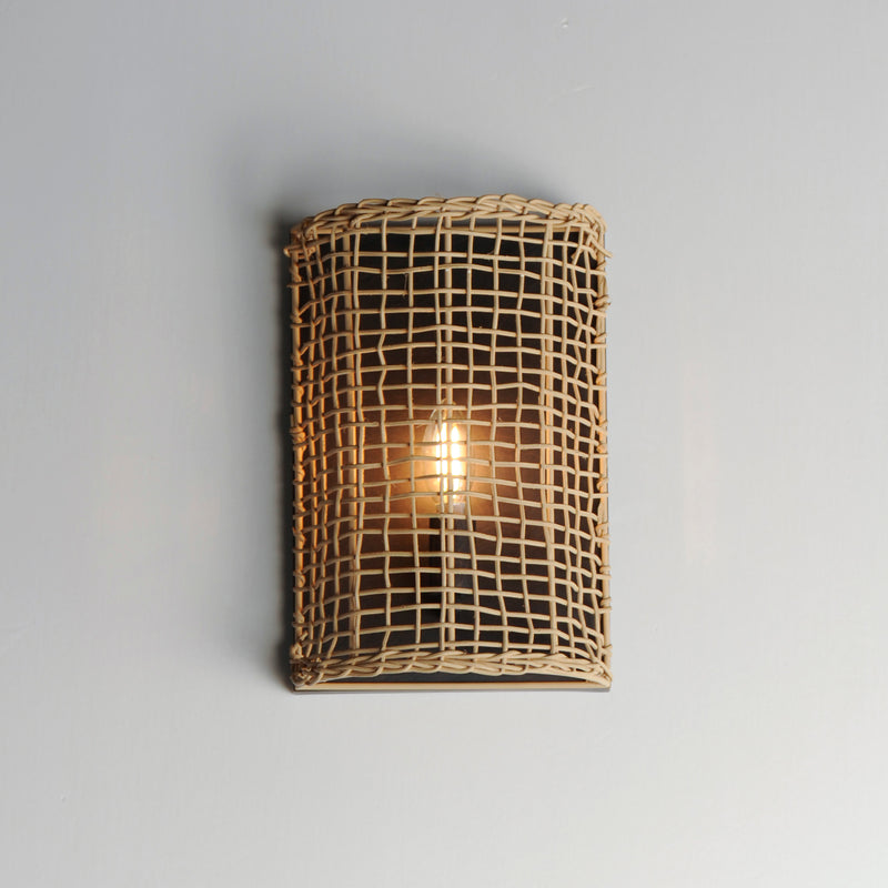 Maxim 22471NAANB Cestino 1 Light Wall Sconce | Antique Bronze