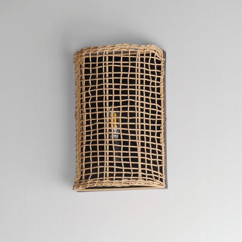 Maxim 22471NAANB Cestino 1 Light Wall Sconce | Antique Bronze