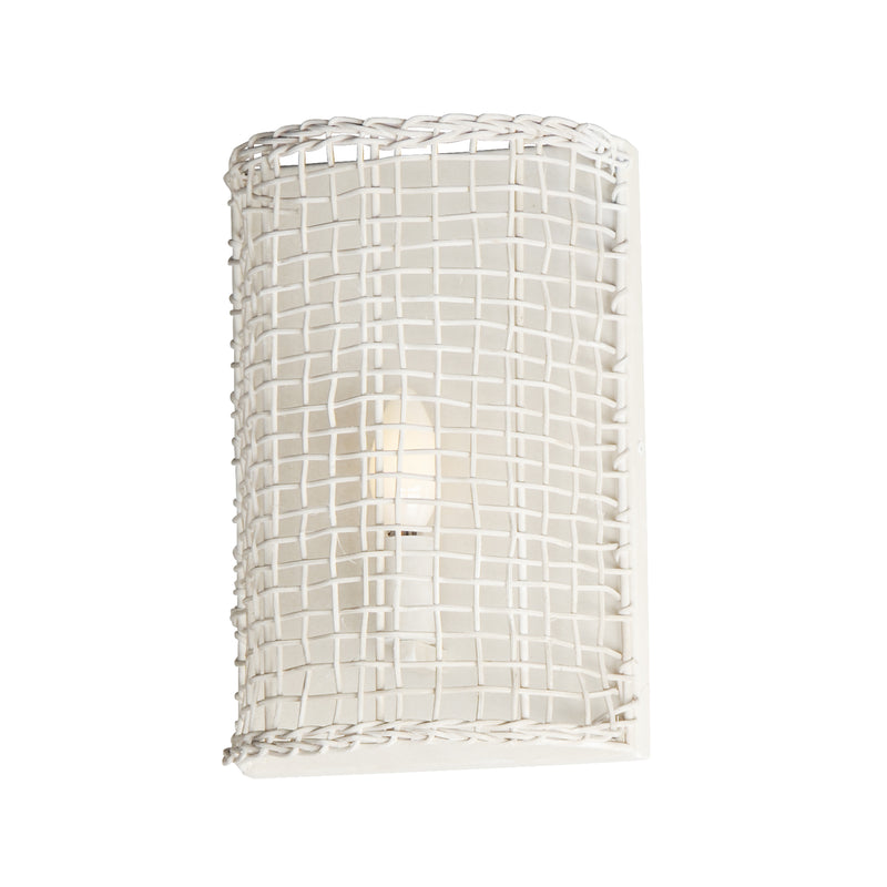 Maxim 22471WWT Cestino 1 Light Wall Sconce | Weathered White