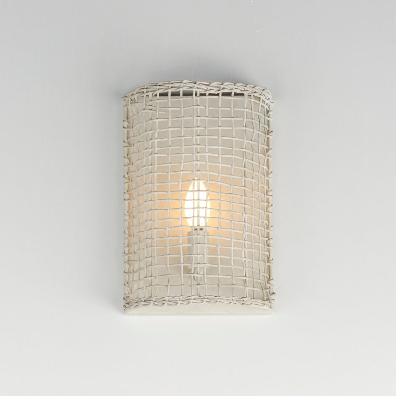 Maxim 22471WWT Cestino 1 Light Wall Sconce | Weathered White