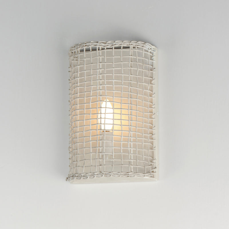 Maxim 22471WWT Cestino 1 Light Wall Sconce | Weathered White