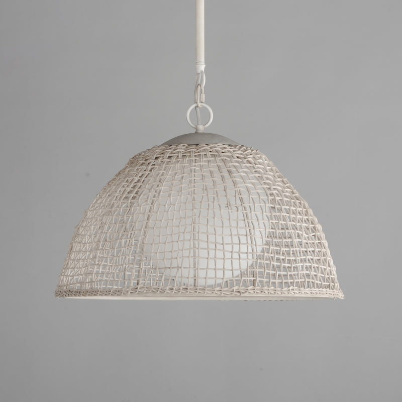Maxim 22472WWT Cestino 1 Light Pendant | Weathered White