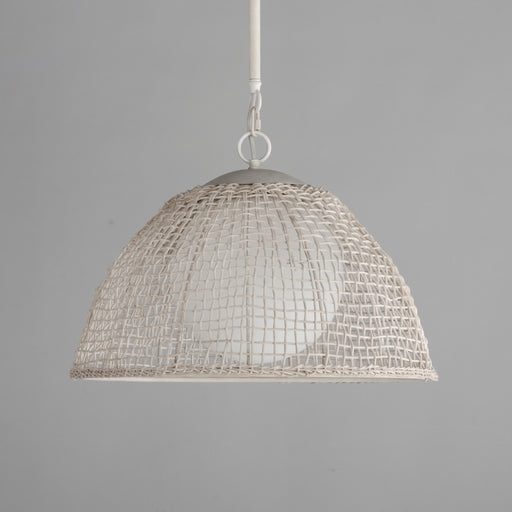 Maxim 22472WWT Cestino 1 Light Pendant | Weathered White
