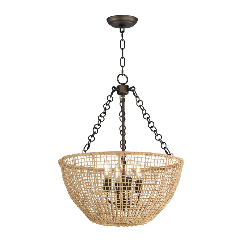 Maxim 22473NAANB Cestino 4 Light Pendant | Antique Bronze