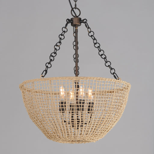 Maxim 22473NAANB Cestino 4 Light Pendant | Antique Bronze