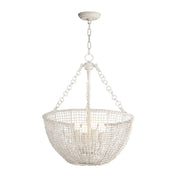 Maxim 22473WWT Cestino 4 Light Pendant | Weathered White