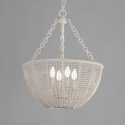 Maxim 22473WWT Cestino 4 Light Pendant | Weathered White