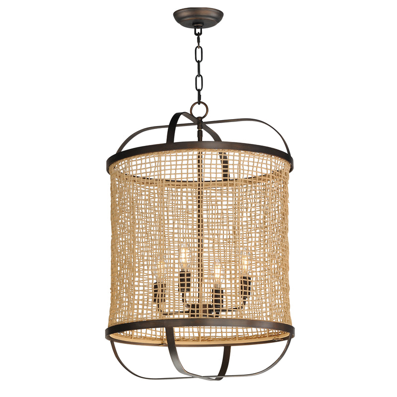 Maxim 22474NAANB Cestino 19" Pendant | Antique Bronze