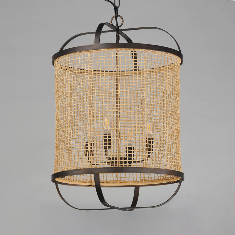 Maxim 22474NAANB Cestino 19" Pendant | Antique Bronze