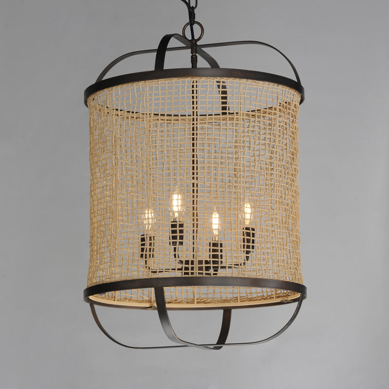 Maxim 22474NAANB Cestino 19" Pendant | Antique Bronze