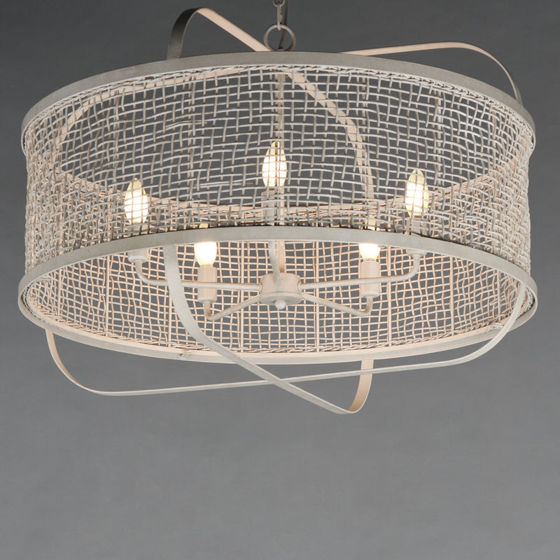 Maxim 22475WWT Cestino 30" Pendant | Weathered White